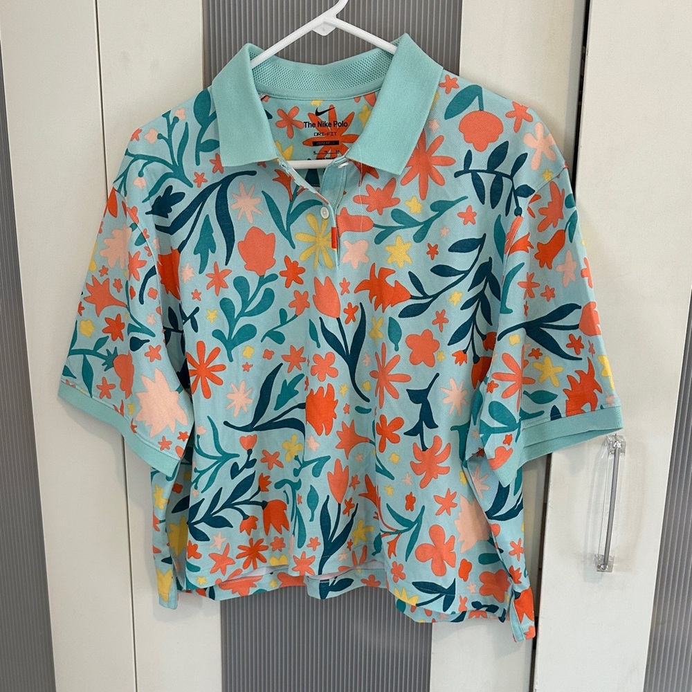 Nike Polo Dri-fit Floral Shirt